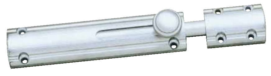 BONEL -  Catenaccio ART 210 con pomolo con finale tondo per anta doppia - col. OTTONE BRONZATO - lunghezza 100 - a mm 33 - b mm 42