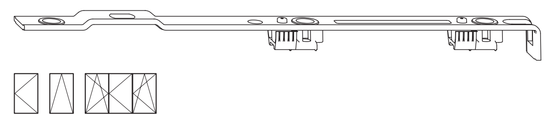 ROTO FRANK -  Forbice NT/NX - DESIGNO NT anta ribalta corpo guida parte anta - col. ARGENTO OPACO - note NT DES VER.II GUIDA F.ARTIC