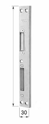 AGB -  Incontro MULTIPUNTO fisso per scrocco e catenaccio - dimensioni 30X238X8 - mano DX