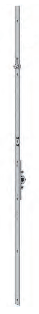 AGB -  Cremonese ARTECH anta ribalta altezza maniglia fissa con piedino senza dss per ribalta - gr / dim. 10 - entrata 15 - lbb/hbb 2194-2510