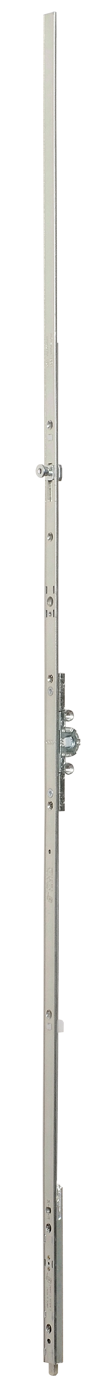 AGB -  Cremonese ARTECH anta a bandiera altezza maniglia fissa con puntale chiusura ad espansione per seconda anta - gr / dim. 01 - entrata 15 - alt. man. 170 - lbb/hbb 360 - 610