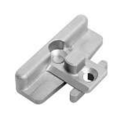 AGB -  Incontro ARTECH fisso per serramenti in pvc ribalta - col. 15 - ZINCO SILVER