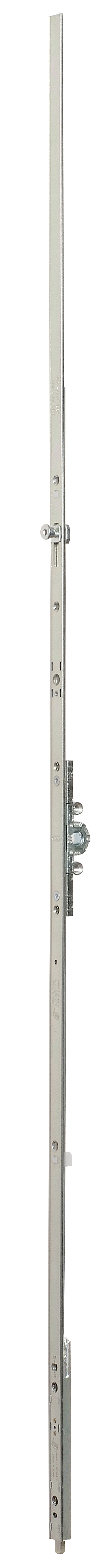 AGB -  Cremonese ARTECH anta a bandiera altezza maniglia fissa con puntale chiusura ad espansione per seconda anta - gr / dim. 04 - entrata 15 - alt. man. 500 - lbb/hbb 994 - 1210