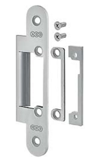 AGB -  Incontro MEDIANA EVOLUTION bordo tondo con alette ala parziale senza blocchetto - col. 06 - CIL NICHELATO LUCIDO - altezza 130