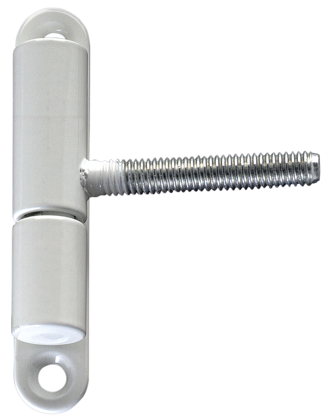 AGB -  Cerniera fissa con perni per profili in pvc - col. 91 - BIANCO - diametro 15 X 58