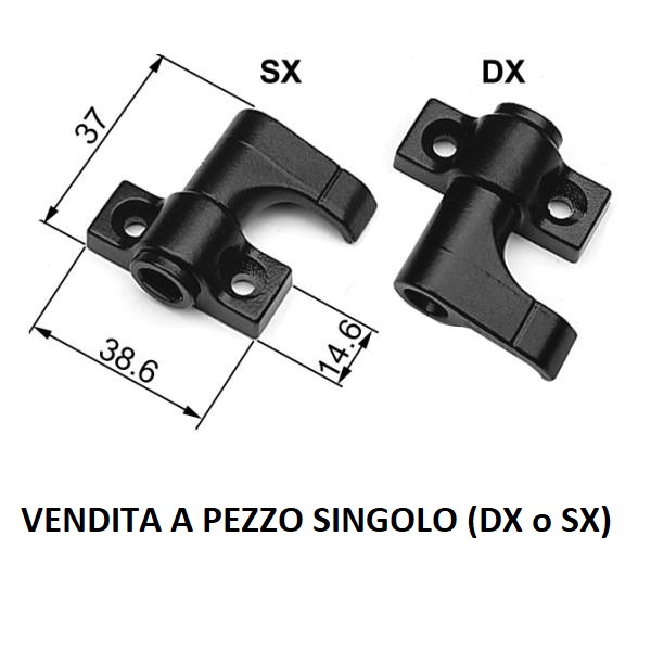 AGB -  Spagnoletta ABACO solo finale piatto - col. NERO - BLACK POWERAGE - spessore STANDARD