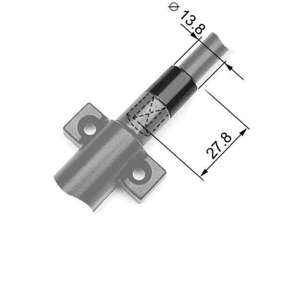 AGB -  Compensatore ABACO di rotazione - mat. ZAMA - col. NERO - BLACK POWERAGE - note DX - dimensioni 180°