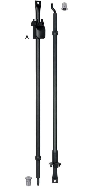 AGB -  Asta ARIETE inferiore con puntale dritto e superiore con puntale zancato e pozzetti - hb 1750 - 2900