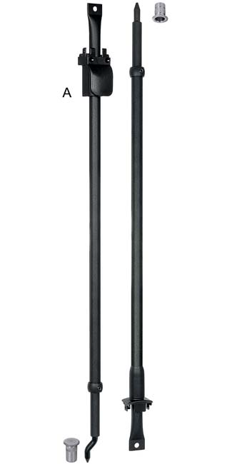 AGB -  Asta ARIETE inferiore con puntale zancato e superiore con puntale dritto e pozzetti - hb 1750 - 2900