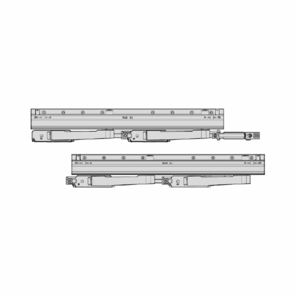 AGB -  Carrello GALILEO PRO per parallelo complanare confezione per scorrevole parallelo complanare - note SX - info 160  KG - KIT CARRELLI CON STABILIZZATORE