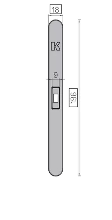 KOBLENZ -  Frontalino SPINOFF di copertura - col. ORO SATINATO - dimensioni 196 X 18 - note COVER ORO SAT MAGNETICA