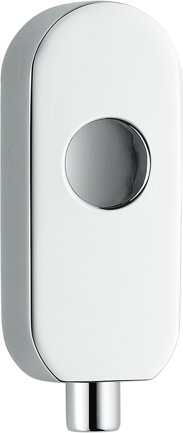 COLOMBO DESIGN -  Dispositivo LOCK antieffrazione per dk con pulsante - col. CROMO MAT - SATINATO - sporg. quadro 40