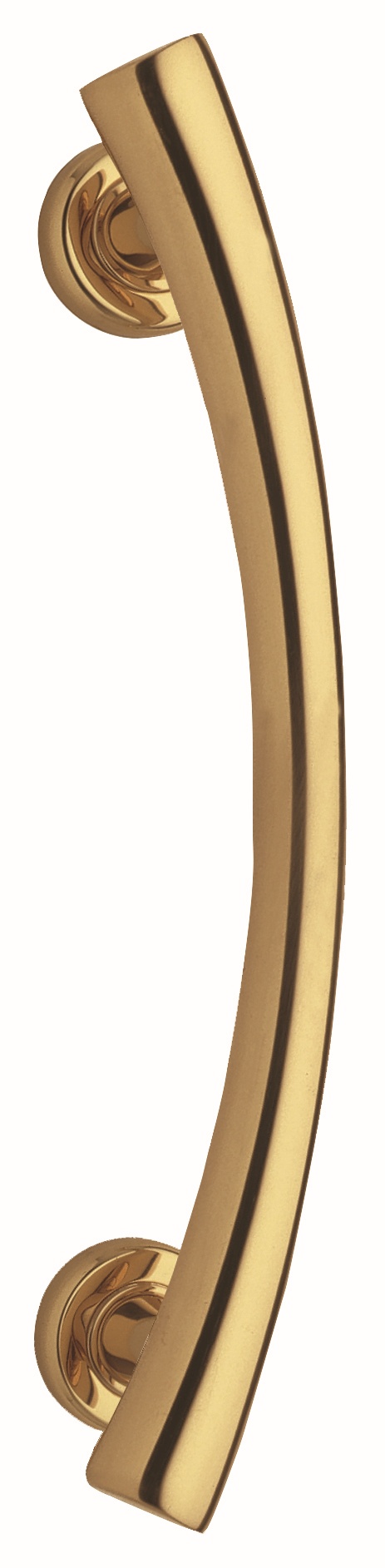 REGUITTI -  Maniglione ALMA zancato - mat. OTTONE - col. 15 OTTONE SATINATO CROMATO - diametro NO