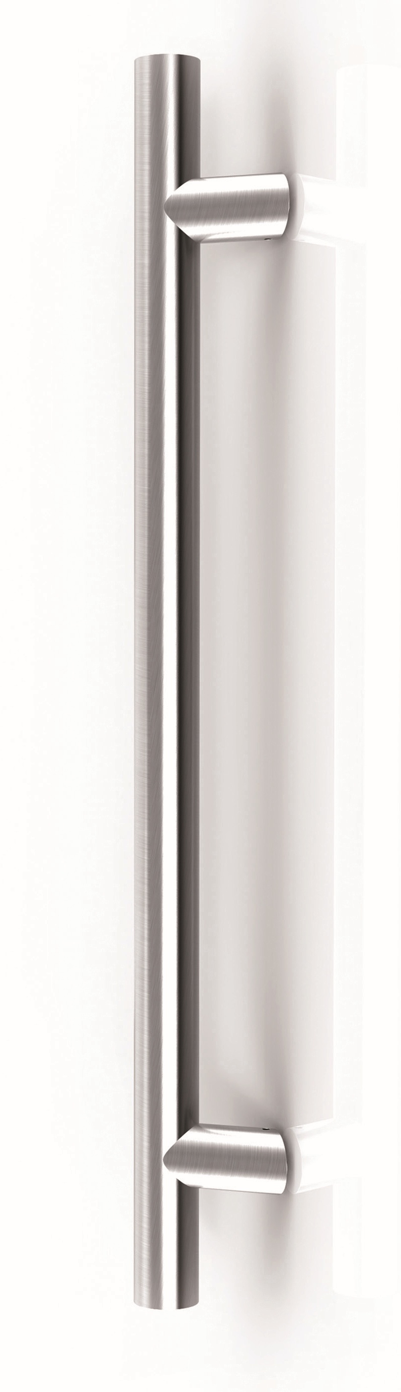 REGUITTI -  Maniglione FRANKFURT Ø 25 zancato - mat. INOX AISI 304 - col. 5S - INOX SATINATO - i mm 300 - l mm 460 - h mm 70 - b mm 78 - c mm 45 - sez. Ø 25