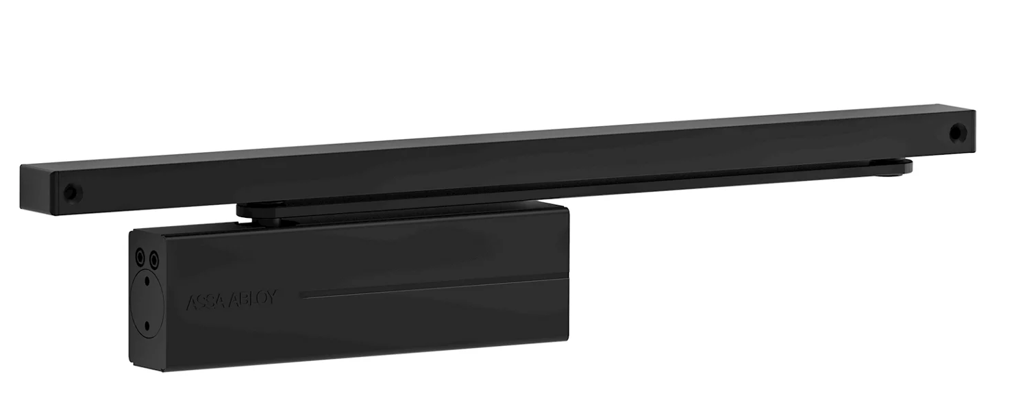 SECURITY PRODUCTS -  Chiudiporta DC175 completo con corpo braccio e carter - col. ANTRACITE