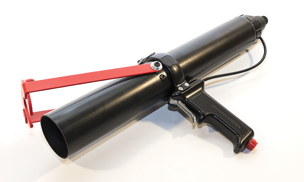 Pistola COAXIALE a flusso regolabile ad aria compressa per ancorante chimico - dimensioni ML 380
