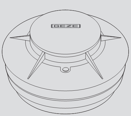 GEZE -  Sensore rilevatore di fumo - note CON BASE - info RM 103 24 V
