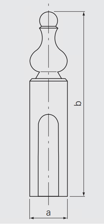 SFS INTEC -  Copertura barocco cerniera registrabile - col. OTTONATO - diametro 15 - hf 17 - hm 89