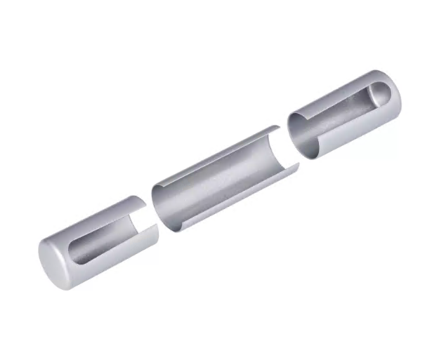 SFS INTEC -  Copertura DYNAMIC 20 2D-TA cerniera registrabile - col. CROMATO SATINATO - diametro 20