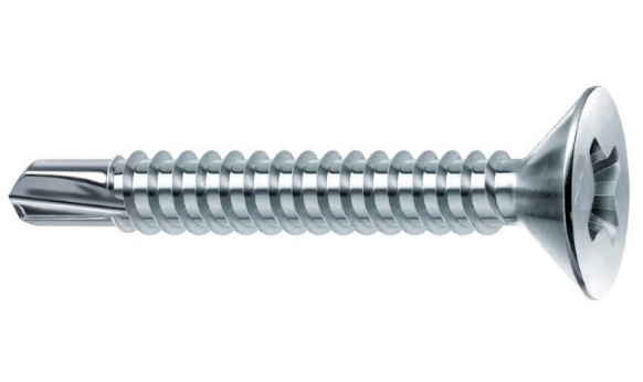 SFS INTEC -  Vite SP testa cilindrica a croce ph autoforante fissaggio cerniere rinforzi ed incontri - col. GS - diametro 3,9 - lunghezza 25 - l. utile 18 - utilizzo  PVC
