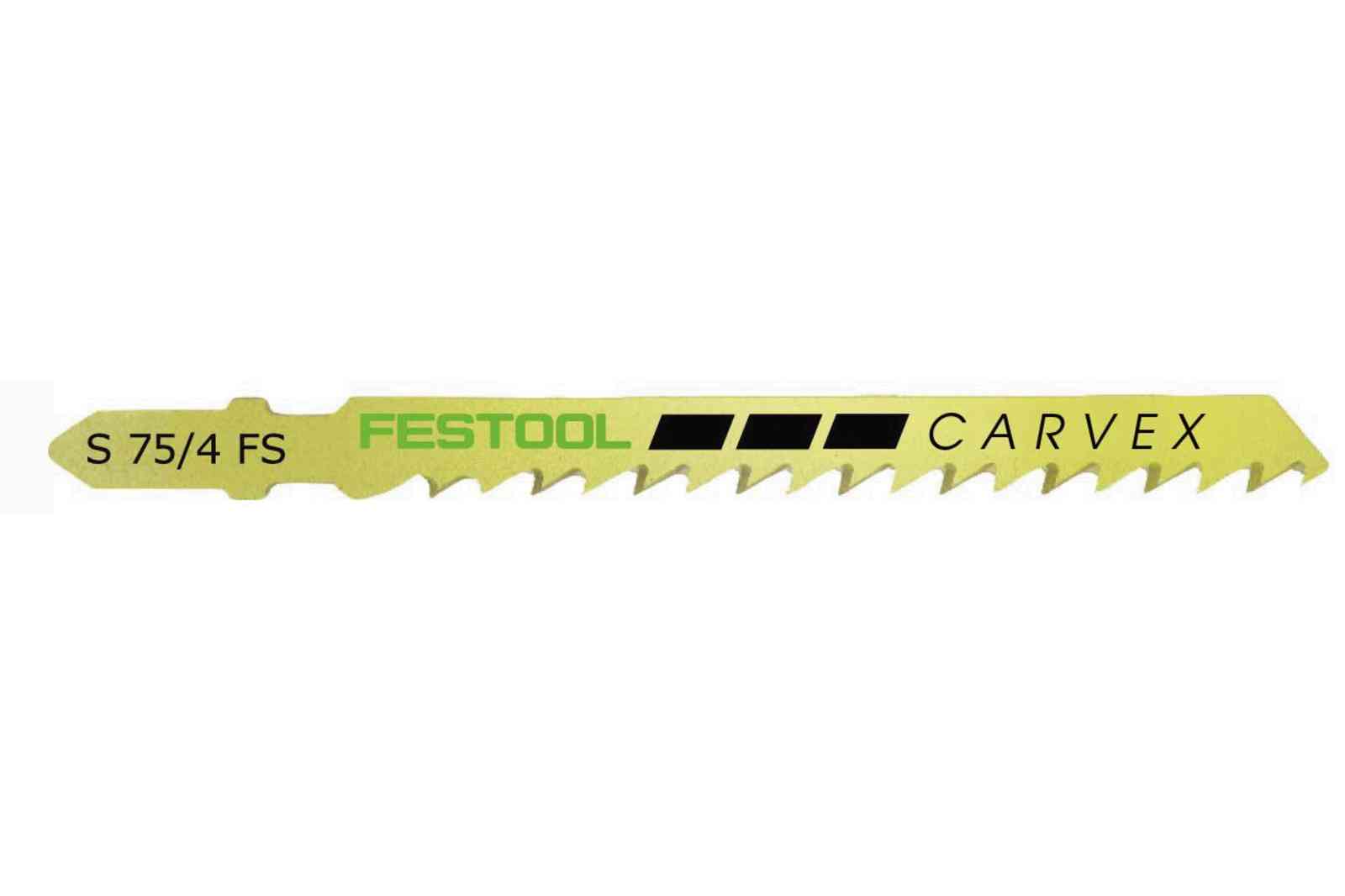 FESTOOL -  Lama seghetto alternativo di precisione per legno e cartongesso - lunghezza 75 - 55 / 4 - note HCS LUNGA