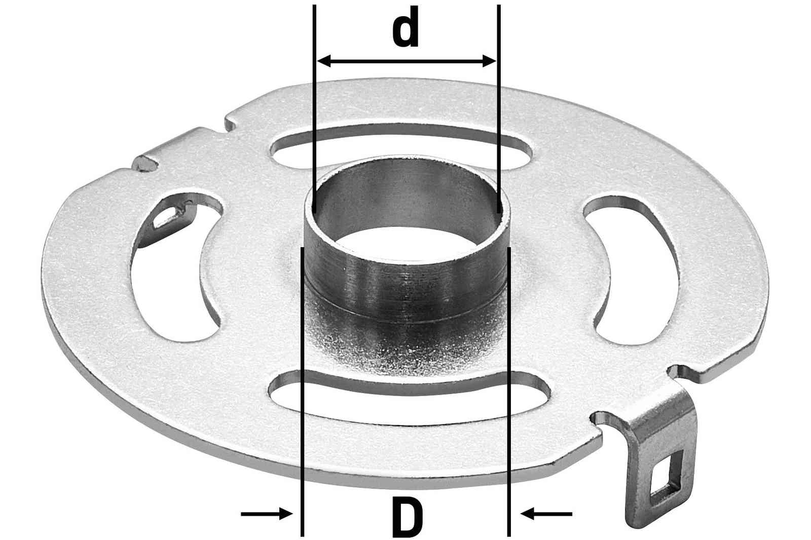 FESTOOL -  Anello a copiare per coincidenza dime - dimensioni Ø 40 - Ø 37 - note PER OF 1400 - info ANELLO A COPIARE KR - D 40,0/OF 1400