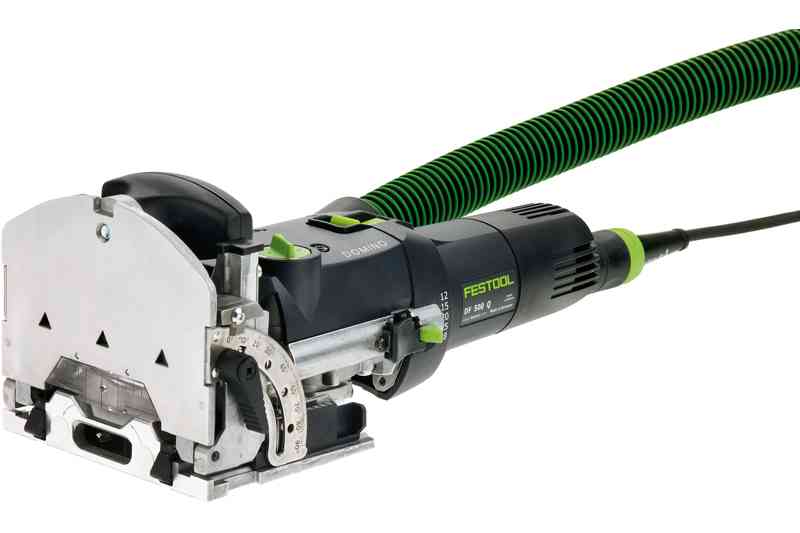 FESTOOL -  Fresatrice DF 500 Q-SET DOMINO per giunzioni - potenza (w) 420 - prof. fresatura - ø (mm) 28 MM / Ø 4,5,6,8,10 - altezza fresa (mm) orientabile 5 - 30 MM / 0 - 90°