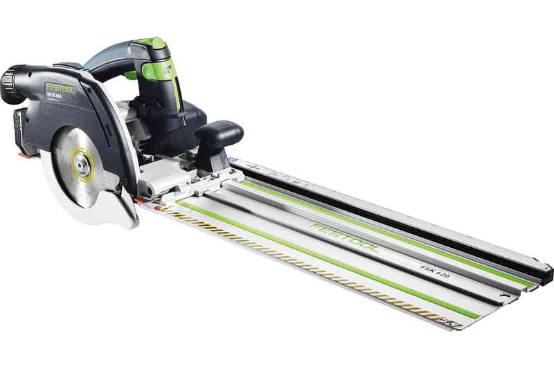 FESTOOL -  Sega Circolare HK 55 EBQ-PLUS-FSK 420 ø160 a cappa oscillante con binario - potenza. (w) 1200