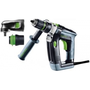 FESTOOL -  Trapano TRAPANO PD QUADRILL tassellatore con mandrino autoserrante a percussione - pot. (w) / coppia (nm) 705W COPPIA LEGNO 30 - ACCIAIO 50