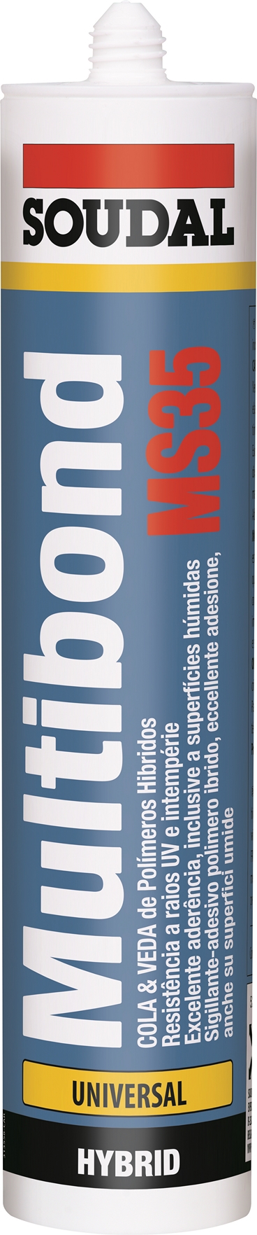 SOUDAL -  Sigillante MULTIBOND MS 35 plastoelastico monocomponente incollaggio e sigillatura - col. CRYSTAL - q.ta 290 ML