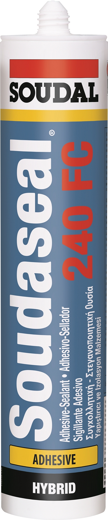 SOUDAL -  Sigillante SOUDASEAL 240 FC adesivo ms polymer alta forza adesiva su tutte le superfici - col. GRIGIO - q.ta 290 ML