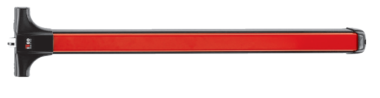 ISEO -  Maniglione Antipanico PUSH-BAR touch bar - col. VERNICIATO NERO - lunghezza 330 - 1165