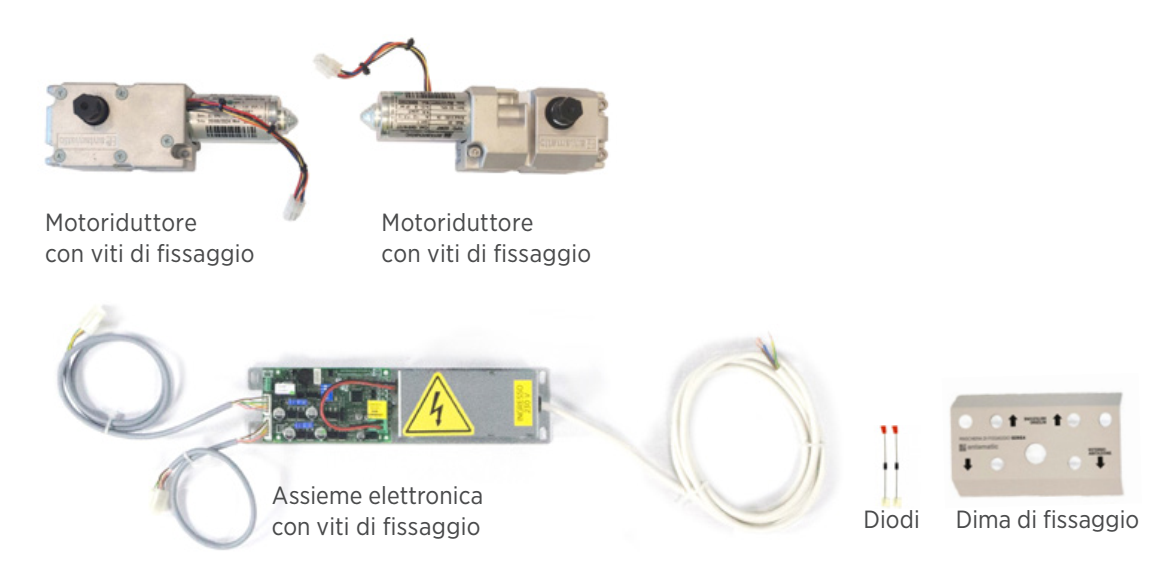 ANTAMATIC SIR - Kit Motore SERIE 4.0 ad incasso kit per scuro anta doppia