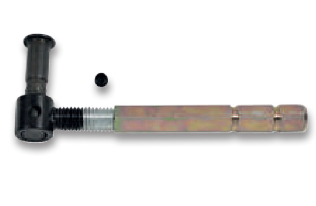 CANZIAN -  Cardine ART 94 ad avvitare con spina a levare per persiane - col. VERNICIATO NERO - diametro 10 - a mm 60