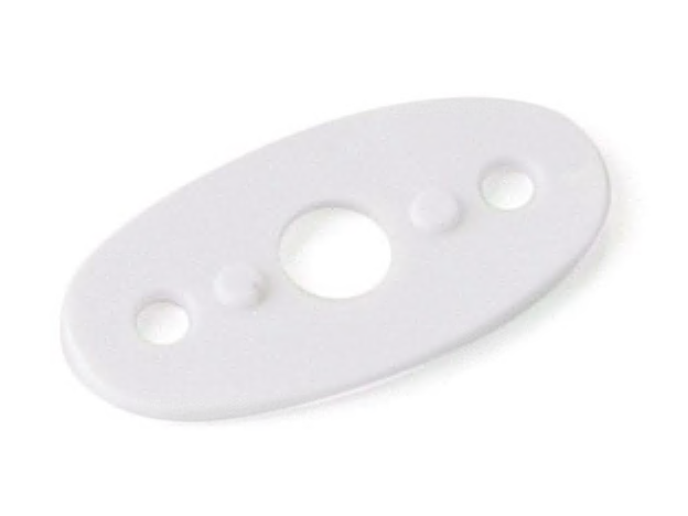 BIENNEBI -  Spessore ART 498 per fermapersiane magnetico - mat. ABS - col. BIANCO - a mm 62 - b mm 30 - spessore 3