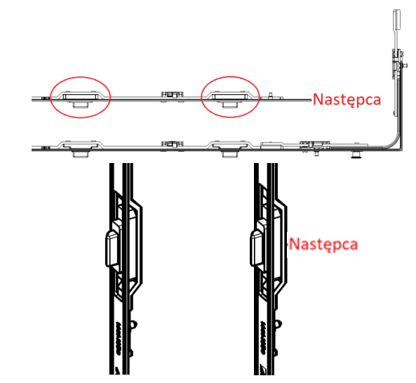 ROTO FRANK -  Movimento PATIO ALVERSA angolare inferiore - gruppo / dimensioni 790 - hbb/lbb 801-1000