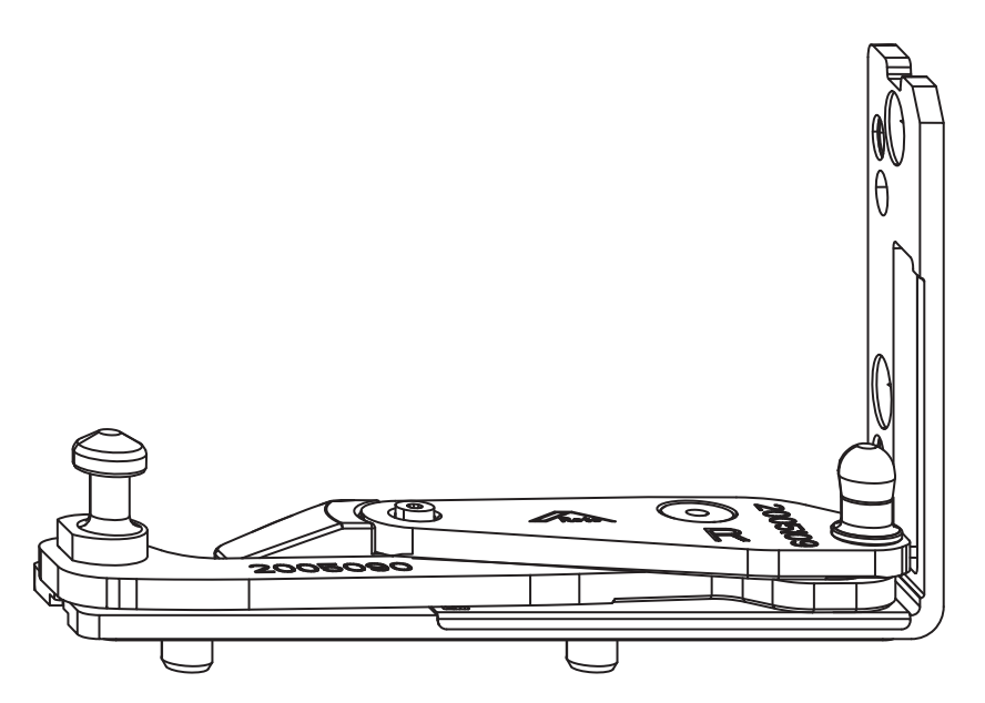 ROTO FRANK -  Supporto NX C - DESIGNO cerniera parte telaio - battuta 30 - mano DX