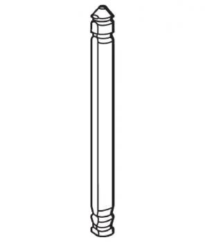 ROTO FRANK -  Perno NT/NX - STANDARD per supporto forbice - col. ARGENTO OPACO - dimensioni NT PERNO SUPPARTIC ARG. 71 .F710D52026 - info  F710D52026