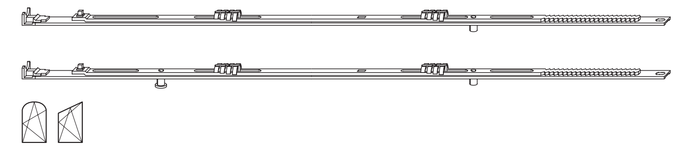 ROTO FRANK -  Chiusura Supplementare NT/NX - ARCO E TRAPEZIO verticale - gr / dim NT COLL ARCO VERT/OR. 1420 2E - lbb 1501 - hbb 1700