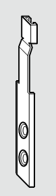 ROTO FRANK -  Piastra NT/NX - ARCO E TRAPEZIO terminale per braccio articolazione - col. ARGENTO OPACO - note NT TERM. GUIDA ARTIC INCL. TRAP.