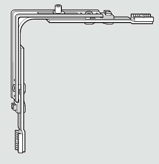 ROTO FRANK -  Movimento NT/NX - STANDARD angolare anta e ribalta superiore - gr / dim NT MOV.ANG. SUP.1E (2430)