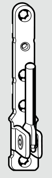 ROTO FRANK -  Supporto NT/NX - STANDARD angolare per serramenti in pvc cerniera parte anta - aria SOSTEGNO ANGOLARE K6/100  S - battuta 18 - 20 - 21 - 22 - interasse 9 - 13 - mano K6/100 - portata (kg) 100