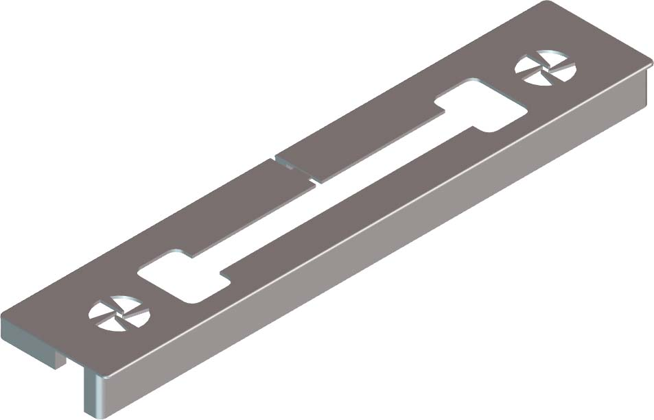 ROTO FRANK -  Spessore NT K per serramenti in pvc per parafreddo - col. ARGENTO OPACO - note SPESS. MVS K NO.204 ASSE 9       RAL7035