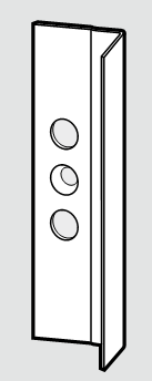 ROTO FRANK -  Cricchetto NT/NX - STANDARD magnetico senza incontro - col. ARGENTO OPACO - aria NT CRICCH MAGN. ANG.L.ANTA 9 - frontale 9