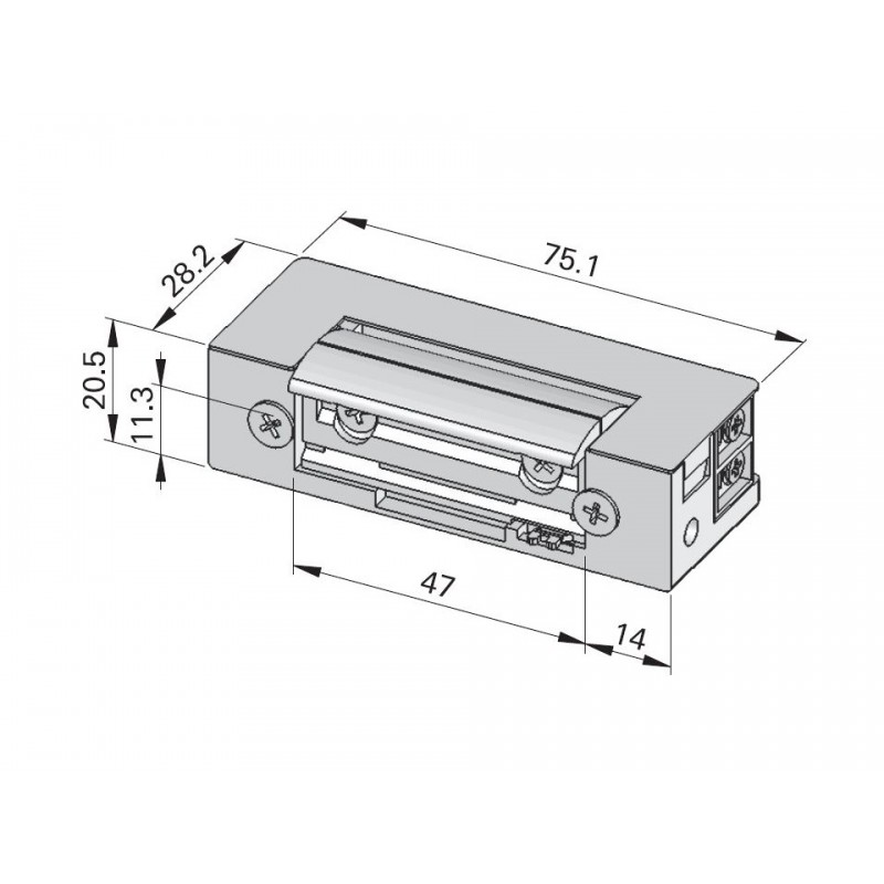 ROTO FRANK -  Incontro C500/C600/H500/H600 elettrico solo blocchetto