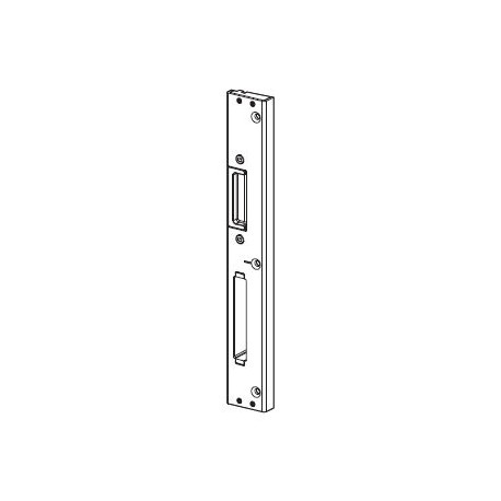ROTO FRANK -  Incontro C500/C600/H500/H600 fisso per serramenti in pvc per scrocco e catenaccio - col. ARGENTO NATURALE - mano DX