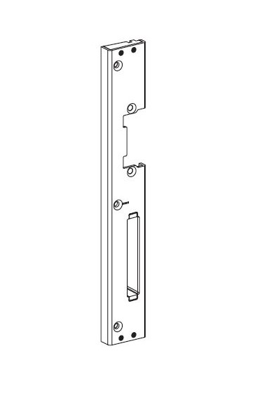 ROTO FRANK -  Incontro C500/C600/H500/H600 registrabile per serramenti in pvc per scrocco e catenaccio - col. ARGENTO NATURALE - aria 12 - mano SX