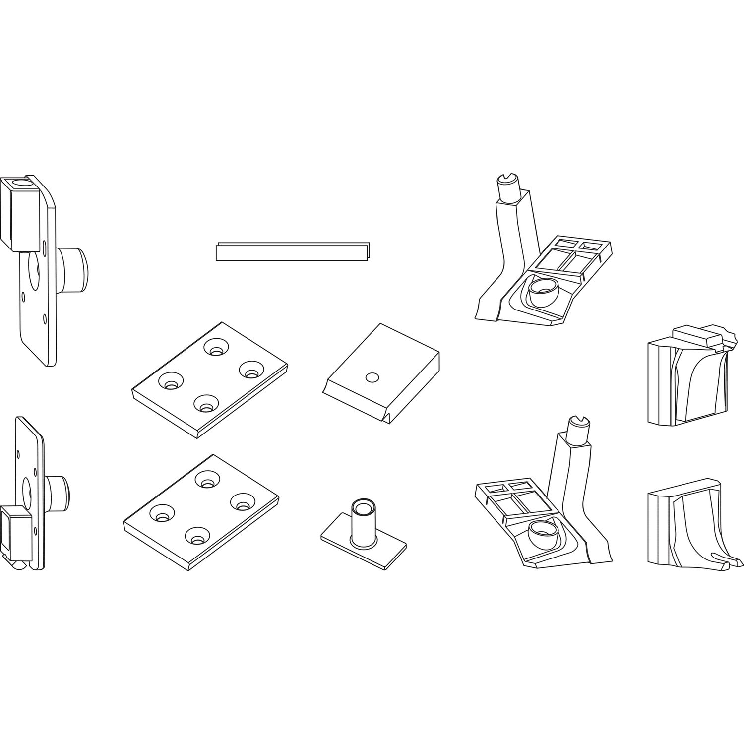 ROTO FRANK - Kit Tappo PATIO LIFE confezione accessori per profilo scorrevole a libro - note SACCH.ACCESS.L.68MM SX+DX SCHEMA A PLF