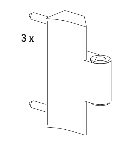 ROTO FRANK -  Cerniera PATIO FOLD anta a bandiera parte telaio