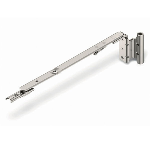 ROTO FRANK -  Forbice NT/NX - STANDARD anta ribalta per serramenti in pvc parte braccio articolazione con bandella - gruppo / dimensioni 250 - interasse 9 - hbb/lbb 411-600 - battuta 20 - mano SX